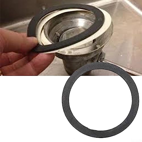 5pc Kitchen Sink Drain Gasket Rings Rubber Seal Washers for 3 1/2 Inch Strainers Leak Stop Technology