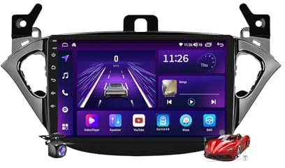 M300s,Android 15.0 Autoradio Stereo Navi mit 4G 5G WiFi DSP Carplay für Opel Corsa E/Adam 2013-2019 Sat GPS Navigation 9 Zoll MP5 Multimedia Video Player FM BT Receiver