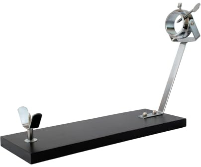 Fackelmann Jamonero Giratorio XXL Negro, Madera de Pino 48x34x17 cm, Base Estable para Jamones Grandes, Giro 360°, Herrajes Metálicos Robustos, Fácil Montaje, Uso Profesional o Doméstico