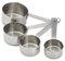 De Buyer cucchiaio in acciaio inox Set di 4 misurini da mL 60, 80, 125 e 250, 4827.02, inossidabile, 60 mL, 80 mL, 125 mL, 250 mL