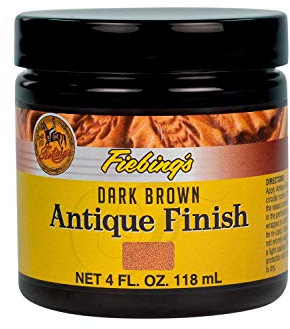 Fiebing's Antique Finish Paste - 4 Ounces - Dark Brown, 4 Ounces