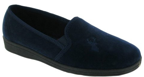 Mirak Mens Stag Slip On Slipper in Blue