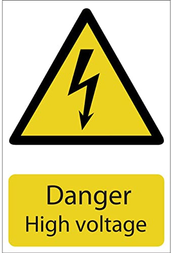 Draper 72237 Danger High Voltage Hazard Sign