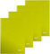 4er Pack Leitz 46281064 Notizbuch WOW, A5, kariert, grün metallic