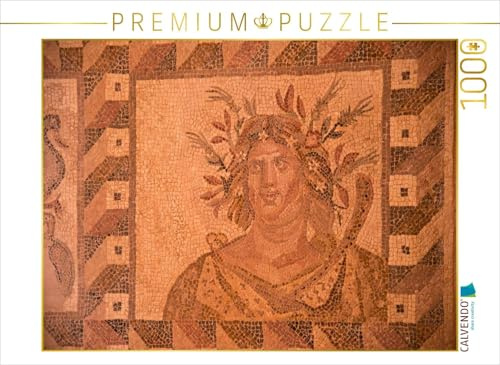 CALVENDO Puzzle Der Herbst – Ausschnitt aus dem Mosaik der Vier Jahreszeiten im Haus des Dionysos, Kato Paphos | 1000 Teile Lege-Größe 64 x 48 cm Foto-Puzzle für glückliche Stunden