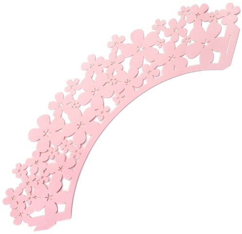 Ibili 736000 Tortenspitze aus Papier, wasserundurchlässig, Rosa, 10 Stück