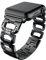 PINHEN Compatibile con Cinturino Apple Watch 41mm 45mm - Metallo Acciaio Inossidabile con Cinturino di Ricambio Crystal Diamond Shiny Strass per iWatch Serie 8/7/6/5/4/3/2/1/SE (41/40/38mm, Black)