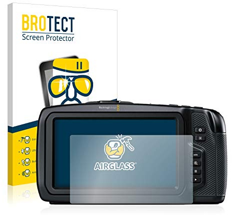 brotect Glass Film compatible with Blackmagic Pocket Cinema Camera 4K | Clear Screen Protection Made in Germany Glass-Film 9H Protection Scratch Resistant High Clarity