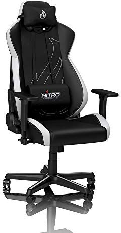 Nitro Concepts S300 EX Gaming-Stuhl, Radiant Weiß, 56 x 57 x 140 cm