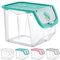 ORION GROUP Vegetable Storage Container, Storage Potatoes, Fruit, Onions, Potatoes, Potato Pot, Onion Pot, Kitchen Organiser, Storage Boxes, 12 L (Turquoise-Transparent)