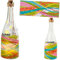 alles-meine.de GmbH Glas - Lichterflasche Motiv frei wählbar 6 Stück LED Bunte Retro & Design Wasser Wellen inkl. Name - Timer Funkiton - LICHT Dekoflasche/Flasche - 28..
