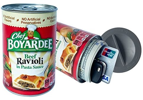 Tresor für künstliche Dosen, Abwechslung, geheime Aufbewahrung, Ravioli