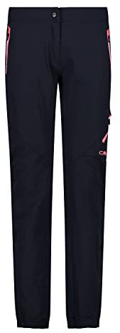 CMP W Pant Ii Blau - Elastische Wasserabweisende Damen Trekkinghose, Größe 40 - Farbe Black Blue - EWD Fluo