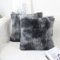 OYIMUA 2er Set Kissenbezüge 45x45 Dunkelgrau Flauschige Deko Kissenhülle Kunstpelz Kuschelkissenbezug Dekorative Kuschelig Kissen Plüsch Zierkissen Kissenbezug Plüschkissen Couchkissen Sofakissen
