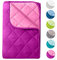 wometo Microfaser Sommer Steppbett Wende-Design 155x220 OekoTex – lila und pink Kochfest 95° Sommerbettdecke für Camping und heiße Tage I ohne Bezug verwendbar I farbig & bunt