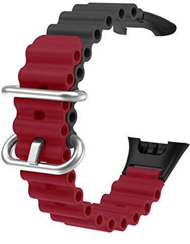 SABSEN Sport Armband für Xiaomi Mi Band 7 Pro Armband, Einstellbare Länge Weiche Silikon Sport Armbänder Ersatz Kompatible mit Armband Xiaomi Mi Band 7 Pro für Herren Damen (6)