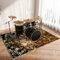 CDVR Schlagzeugteppich Drum Teppich Schlagzeug Teppich Schallschutz Teppich Schallschutzmatte rutschfeste Trommel Teppiche Schallschutzdecke, Drum Rug Matte Drumteppich 200 x 160 cm - Verdickter