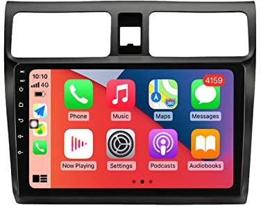 PLOKM Autoradio Android 12 para Suzuki Swift 9 Pulgadas Tactil Reproductor de Coche,con Bluetooth, USB, Mandos Volante, GPS Navegación, Reproductor Multimedia