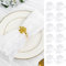 30 Stück Mullservietten 50 cm, Gaze-Käsetuch Vintage-Boho-Stoffservietten, Großpackung für Partys, Hochzeiten, Empfänge, Brautpartys, Tischdekorationen – Weiß