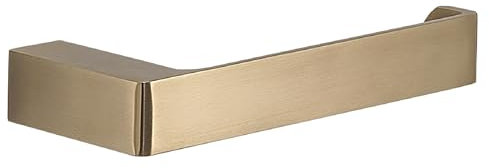 Gedy PIRENEI Toilettenpapierhalter für Badezimmer, Mattgold, Messing, PVD-Behandlung, 16,6 x 6,6 x 2,6 cm
