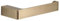 Gedy PIRENEI Toilettenpapierhalter für Badezimmer, Mattgold, Messing, PVD-Behandlung, 16,6 x 6,6 x 2,6 cm