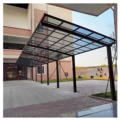 Roof Canopy, Fully Transparent Sunlight Panel Balcony Carport Lighting Board Flower Room for Roofs, Canopies, Sunroom Easier To Cut (Color : Clear, Size : 1x15m) (Clear 1x15m)
