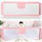 XUANYU Barrière de Lit pour Bébé/Enfant 150 cm/180 cm/200 cm (4,9 FT/5,9 FT/6,6 FT) Réglable en Hauteur 70 à 99 cm Barrière Protection Lit Antichute, Barrière de Securite de Lit Adulte (180 cm, Rose)