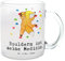Mr. & Mrs. Panda Teetasse Bouldern - Geschenk, Tasse mit Henkel, Klettern, Sport, Sportart, Boulderhalle, Teetasse aus Glas, Teebecher, Hobby,