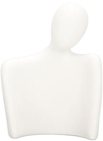 BestAlice Halsketten-Ausstellungsständer, Schmuckbüste, Halsketten-Ausstellungsständer, Schmuckhalter, Weißes Kunstharz, Schaufensterpuppe, Schmuck, Halsketten-Ausstellungsbüste, Ständer, Figur, Statu