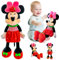 Cartoon Plüschtier, 40cm Min-nie Plüsch, Min-nie Plüschpuppe, Mickey Maus Kuscheltier Plüsch Kissen Spielzeug, Min-nie Cuddly Geschenk für Kinder Mädchen Jungen