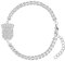 d'origine Kroatien Wappenarmband, Kroatien Zirkonia Armband, Kroatien Kette, Kroatien-Flaggenkette, Kroatien-Schmuck, Kroatien Schmuck für Damen Silber