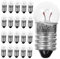 UPKOCH 50 Stück Taschenlampe Glühbirnenfassung Mit Steckdose Mini-glühbirne Minibirne Für Physikalisches Experiment Glühlampe Die Glühbirne Miniatur E10 Aluminium