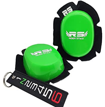 RS Rider Style Deslizaderas para mono de Moto | Race, Circuito moto (Verde)