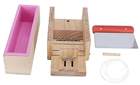 Kit per la produzione di sapone premium per la casa, kit di taglio per la produzione di sapone Set di strumenti per la produzione di sapone Accessorio rettangolare per taglierina (900ml)
