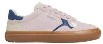 Pepe Jeans Travis Retro Leather Sneakers Pink