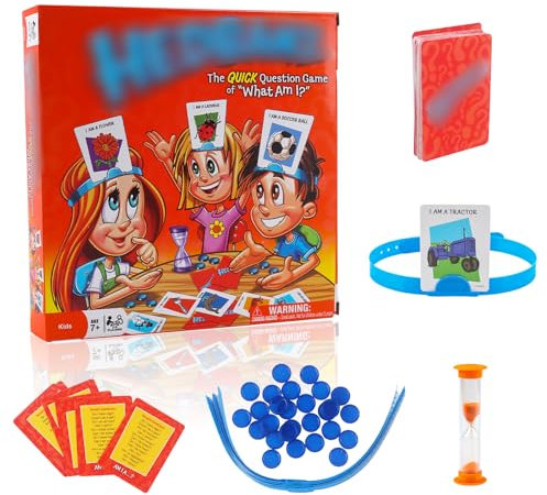 JWTRSVTY Adivina Quién Soy Juego De Mesa, Juego De Cartas De Preguntas Rápidas, Adivina Quién Soy Juego, Juegos De Adivinanzas Niños Adulto, Juego De Mesa Familia para 2-6 Jugadores (Versión Inglesa)