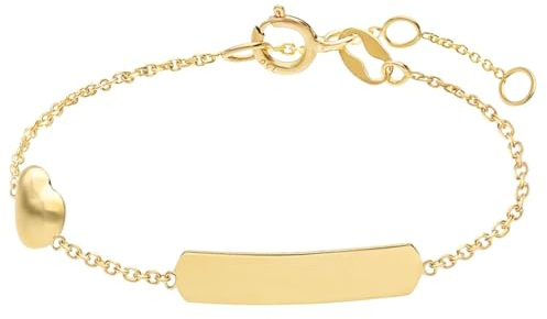 Lucardi - Kinder - Armband - 585 Gold - Gelbgold - 13 cm - Nickelfrei