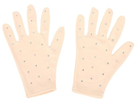 F Fityle Gants de compétition de Patinage Artistique Gants de Patinage Artistique sur Glace Gants d'hiver Polyvalents Confortables et Portables pour