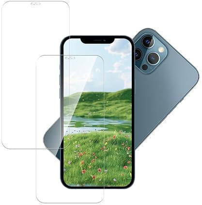 Banuyaw für Schutzfolie iPhone 12 Pro Max Panzerglas iPhone 12 Pro Max Folie, für Blasenfrei Glas iPhone 12 Pro Max Displayschutz, 2 Stück 9H Härte HD Schutzglas iPhone 12 Pro Max Panzerfolie