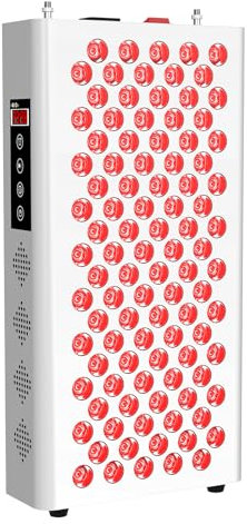 Infrarottherapie Red Light Therapy Panel, 100-LEDs 500W Rotlichttherapiegerät für Körper Gesicht mit Timer, 660nm&850nm Rotlichtlampe Infrarotlampe für Erholung Verbessern Schlaf Schmerzlinderung