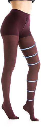 Damen Medizinische Kompressionsstrumpfhose, Klasse 1, 14-16 mmHg, Micro 70 Den, Beige, Schwarz, Marine