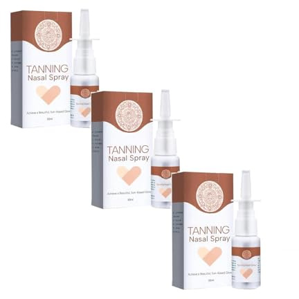 Selbstbräuner Spray, Bräunungs-Nasenspray, Selbstbräuner Für Natürliche Bronze- Weizen-Teints - Mit Melanin Pflanzenextrakten - Schnelltrocknend & Nicht Fettend - Für Gesicht & Körper (3PCS)