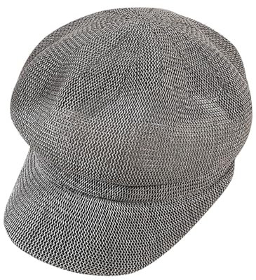 Cexiakong Gorro de paja de papel para mujer, monocolor, gorra para el sol, boina, boina de Newsboy, gorra de globo con visera para cuatro estaciones, gris, Talla única