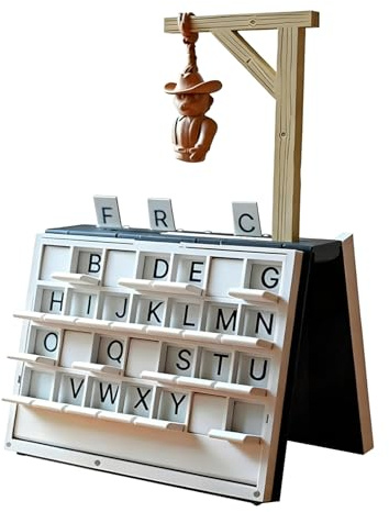 Hanging Man Game, 3D Gedruckt Galgenmännchen Brettspiel,Magnetische Galgenmännchen Guessing Words Hanging Man-Brettspiel Für Erwachsene, Lustig Magnetisches Schachspiel Wortspiel, Für Partys Reisen