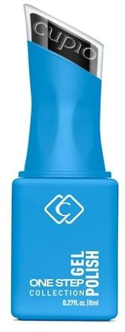 Cupio One Step 3-in-1 Gellack Black 8 ml – ohne Base & Top Coat – hochpigmentierter UV/LED Nagellack – selbstnivellierend – schneller Auftrag in nur einer Schicht – professionelles Salon-Finish