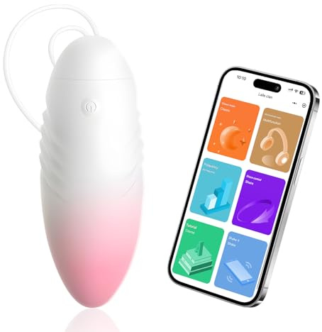 Vibrator Sex Spielzeug für die Frau mit APP Steuerung, 10 Vibrationsmodi Liebeskugeln für G-Punkt & Klitoris Stimulator Ruhig, Wasserdicht Vibratoren Vibro Sex Toys für Paare Wiederaufladbar