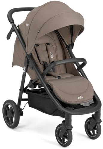 Joie Mytrax Pro Buggy & Sportwagen bis 22 kg - Mushroom | Teleskopschieber | Flex-Komfort-Federung | pannensichere Reifen | XXL-Verdeck UV 50+ | inkl. Regenverdeck & Getränkehalter
