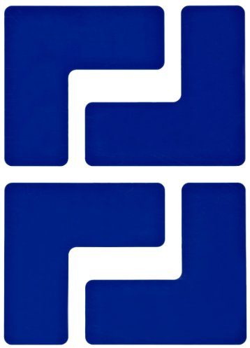 Toughstripe L-Corner Marker, 50,80mm x 127mm x 127mm, Blau, 20er Pack