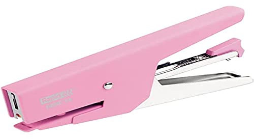 Rapid Pince-Agrafeuse BEBE 58, Pour Agrafes 8/4mm, Capacité 15 Feuilles, Métal, Rose, 10527006