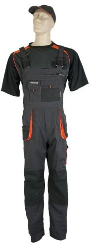 Terratrend Job 3229-25-6310 Größe 25 Herren Latzhose dunkelgrau/schwarz